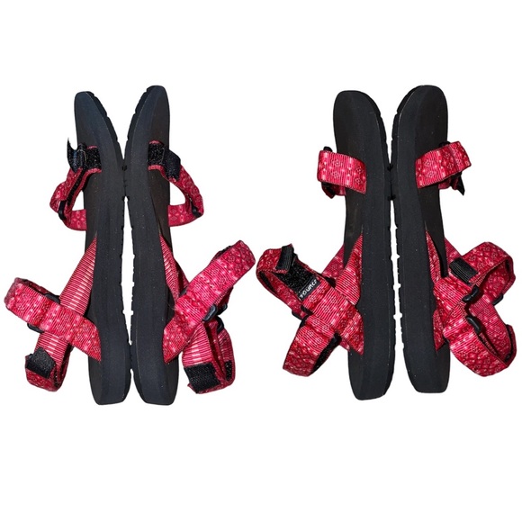 Source Outdoor Sandals Womens US Size 7 EU Size 37 Open Toe Red GUC - Picture 5 of 7